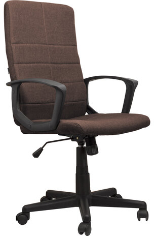 Кресло офисное BRABIX "Focus EX-518", ткань, коричневое, 531577