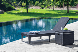 Шезлонг Джайпур (Jaipur) серый