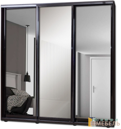 Шкаф купе 3х дв Комби 1 Пескоструй|Зеркало-2