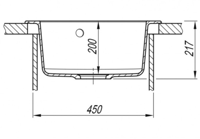 Мойка для кухни из искусственного камня Dr. Gans Гала