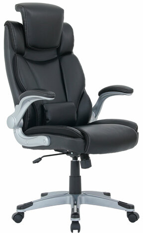 Кресло BRABIX PREMIUM "Phantom EX-553", рециклированная кожа, регулируемый подголовник, черное, 532940