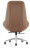 Кресло HAWASAN PREMIUM EX-810, алюминий, экокожа, коричневое, 533236