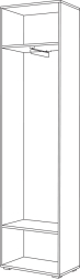 Шкаф для одежды Лайн 08.122