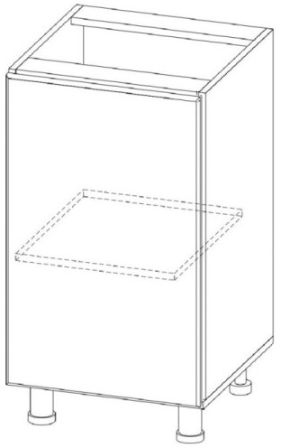 Стол рабочий 450 Вельвет