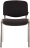 Стул для персонала и посетителей BRABIX "Iso CF-001", хромированный каркас, ткань черная, 531419