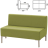 Диван мягкий двухместный "Хост" М-43, 1200х620х780 мм, без подлокотников, экокожа, светло-зеленый