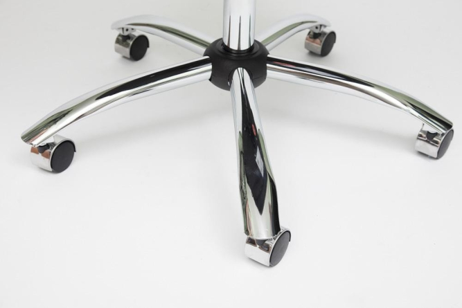 Кресло BOSS (хром) кож/зам, коричневый/коричневый перфорированный, 36-36/36-36/06