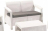 Диван садовый из ротанга Корфу (Corfu love seat) белый