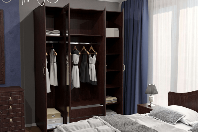 Гарнитур для спальни Монблан комплект 2