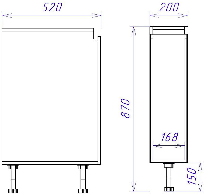 Стол СБ-20 Женева бутылочница (ЛДСП)