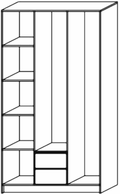 Шкаф 3-створчатый Успех