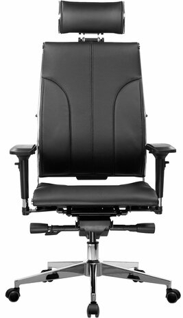 Кресло МЕТТА "YOGA" Y 2DM B2-10D, 2D-спинка, 3D-подголовник, 4D-подлокотники, экокожа, черное