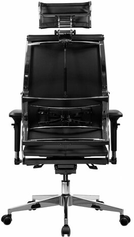 Кресло МЕТТА "YOGA" Y 2DM B2-10D, 2D-спинка, 3D-подголовник, 4D-подлокотники, экокожа, черное