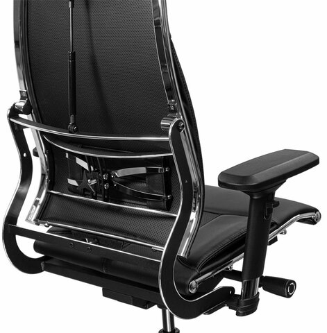 Кресло МЕТТА "YOGA" Y 2DM B2-10D, 2D-спинка, 3D-подголовник, 4D-подлокотники, экокожа, черное