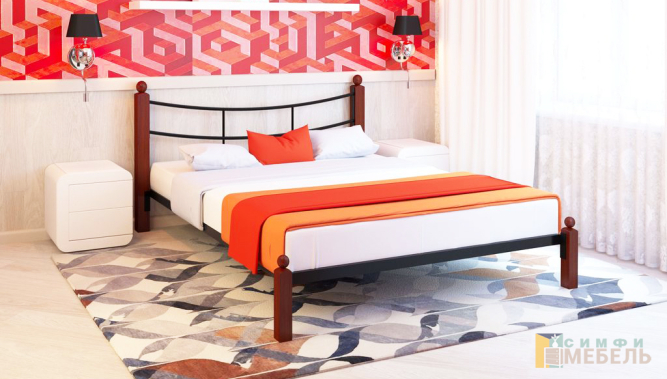 Металлическая кровать София Lux