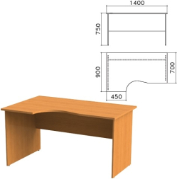 Стол криволинейный левый СФ07,09