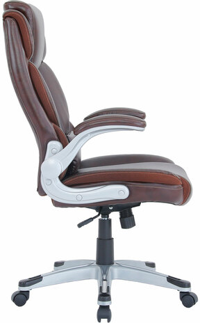 Кресло BRABIX PREMIUM "Phantom EX-553", рециклированная кожа, регулируемый подголовник, коричневое, 532941