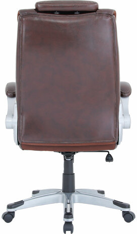 Кресло BRABIX PREMIUM "Phantom EX-553", рециклированная кожа, регулируемый подголовник, коричневое, 532941