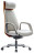 Кресло HAWASAN PREMIUM EX-820, синхромеханизм, слайдер, экокожа, белое/коричневое, 533237
