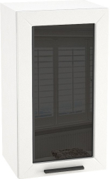 Шкаф верхний со стеклом с 1 ств. ШВС 400 Глетчер