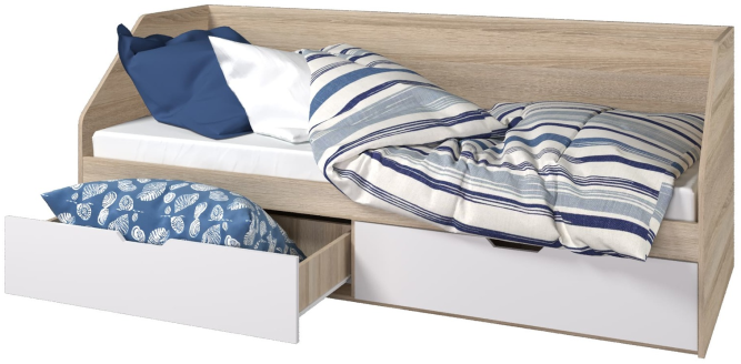 Кровать 800/2 ящика Анталия (Горизонт)