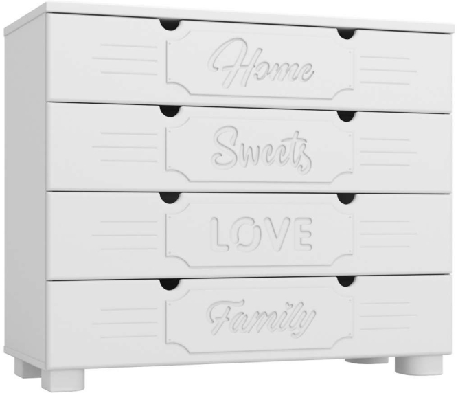 Комод ДримСтар ДС-12 белое дерево