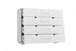 Комод ДримСтар ДС-12 белое дерево