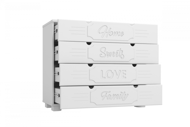 Комод ДримСтар ДС-12 белое дерево