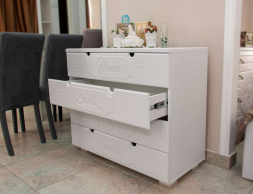 Комод ДримСтар ДС-12 белое дерево