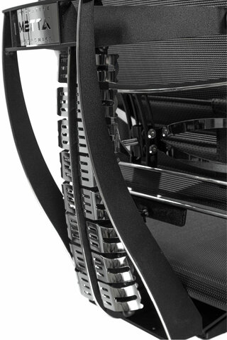 Кресло МЕТТА "YOGA" Y 4DF B2-5D, адаптивная спинка, 3D-подголовник, сверхпрочная сетка, черное