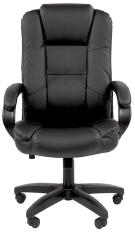 Кресло офисное Chairman CH 600 LT, экокожа, черное, 7158667