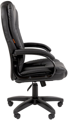 Кресло офисное Chairman CH 600 LT, экокожа, черное, 7158667