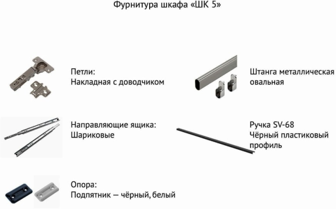 Шкаф 3-створчатый ШК 5 (1200) Графит