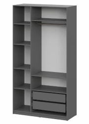 Шкаф 3-створчатый ШК 5 (1200) Графит