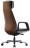 Кресло HAWASAN PREMIUM EX-820, синхромеханизм, слайдер, экокожа, графит/коричневое, 533238