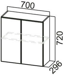 Шкаф навесной Ш700 Грейвуд