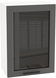 Шкаф верхний со стеклом с 1 ств. ШВС 500 Глетчер