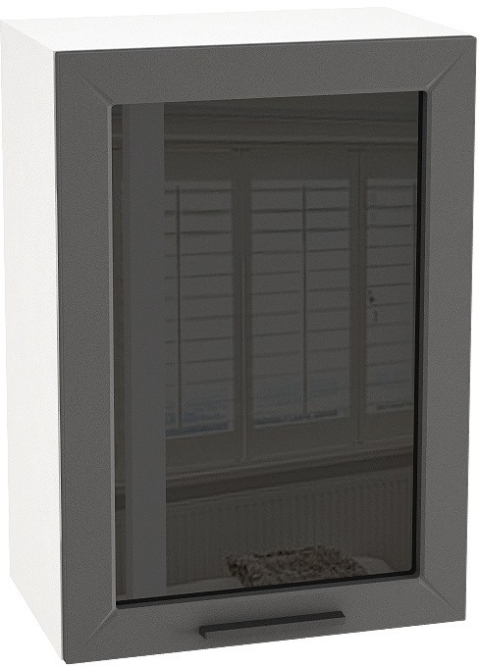 Шкаф верхний со стеклом с 1 ств. ШВС 500 Глетчер