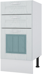 Стол рабочий 400 мм с тремя ящиками Камелия