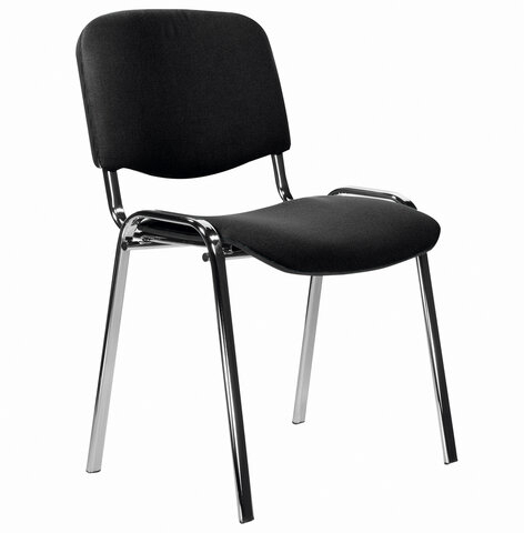 Стул STAFF "Iso Lite CF-008", хром, ткань черная (С-11), 532565