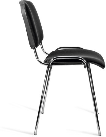 Стул STAFF "Iso Lite CF-008", хром, ткань черная (С-11), 532565