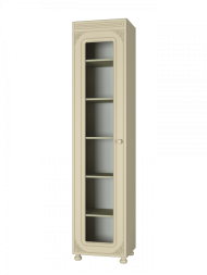 Шкаф Ассоль плюс АС-533К с стеклом (левый) ваниль