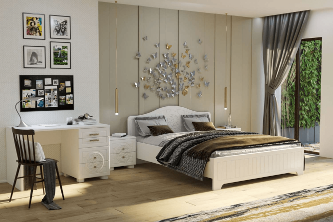 Гарнитур для спальни Монблан комплект 4