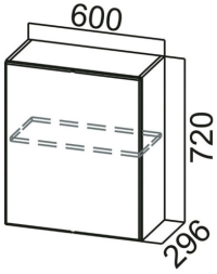 Шкаф навесной Ш600 (1ств) Модерн