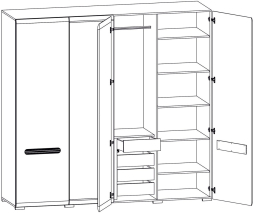 Шкаф Ацтека SZF2D2L/21/22