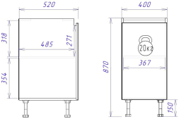 Стол С-40 Женева (ЛДСП)
