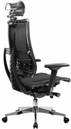 Кресло МЕТТА &quot;YOGA&quot; Y 4DT B2-14D, адаптивная спинка, 3D-подголовник, сверхпрочная сетка, черное