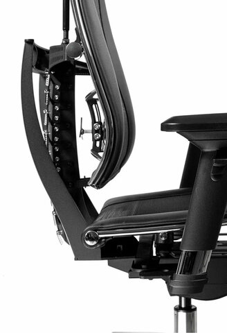 Кресло МЕТТА "YOGA" Y 4DT B2-14D, адаптивная спинка, 3D-подголовник, сверхпрочная сетка, черное