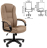 Кресло офисное Chairman CH 600 LT, экокожа, бежевое, 7158660