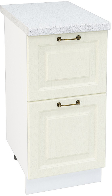 Шкаф нижний 2 ящика Кухня Ницца ШН2Я 400